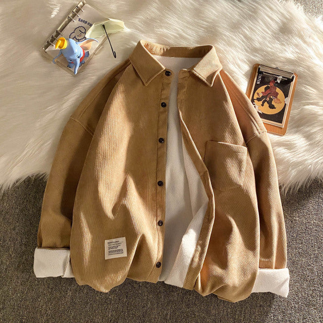 Corduroy Long Sleeve Shirts