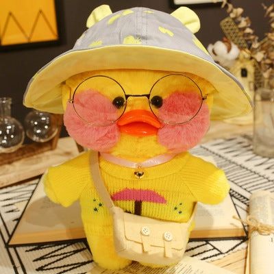 Coffee Yellow Duck Plush Toy