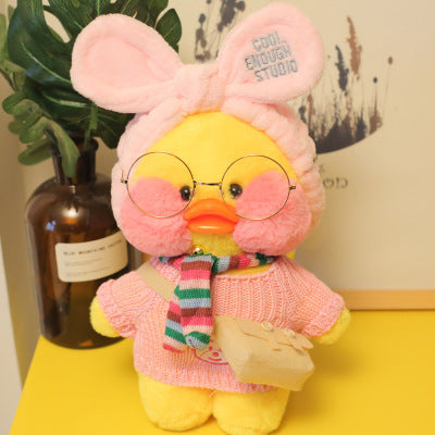 Coffee Yellow Duck Plush Toy