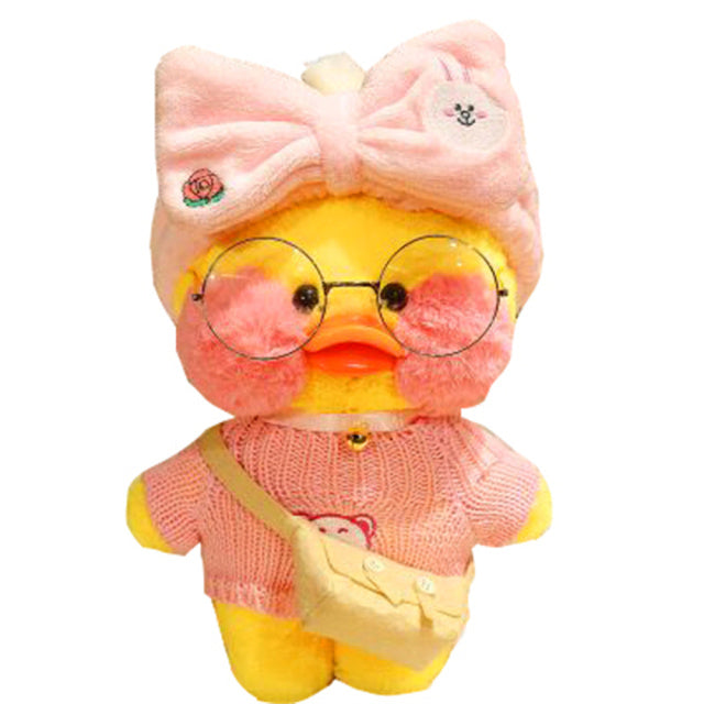 Coffee Yellow Duck Plush Toy