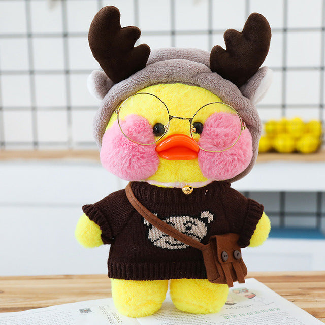 Coffee Yellow Duck Plush Toy