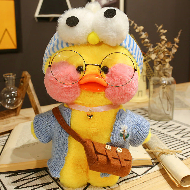 Coffee Yellow Duck Plush Toy